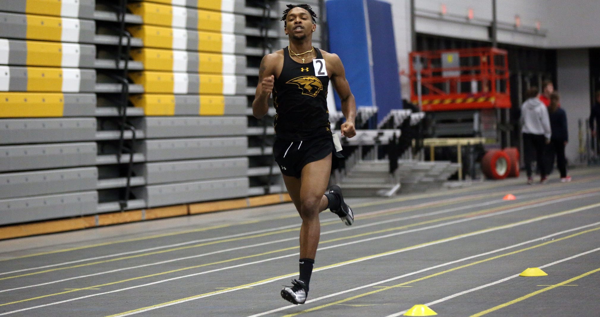 Amitai Wheat won the 400-meter run and ran on a first-place 1,600-meter relay at the Big Dawg Invitational.