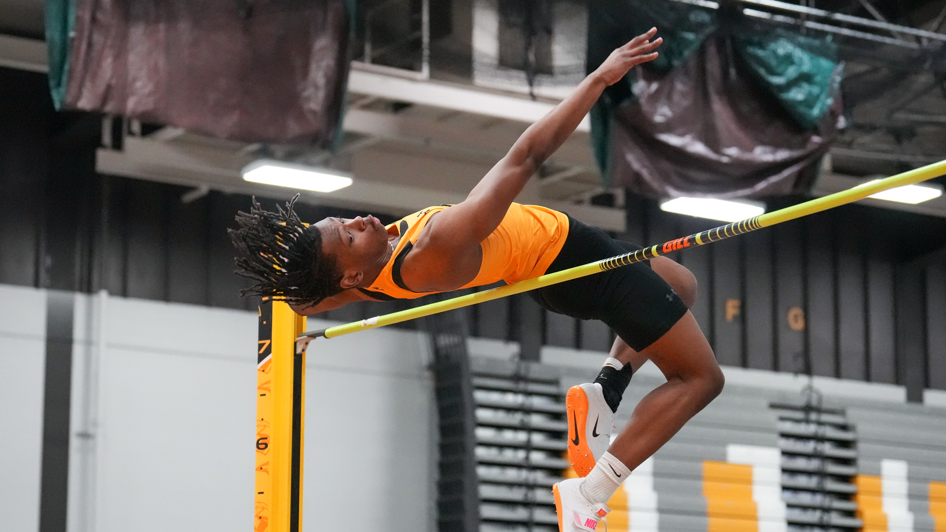 Caleb Cornelius recorded a nation-leading high jump mark of 2.10 meters in the Dave Weidemann Alumni & Friends Invitational on Saturday.