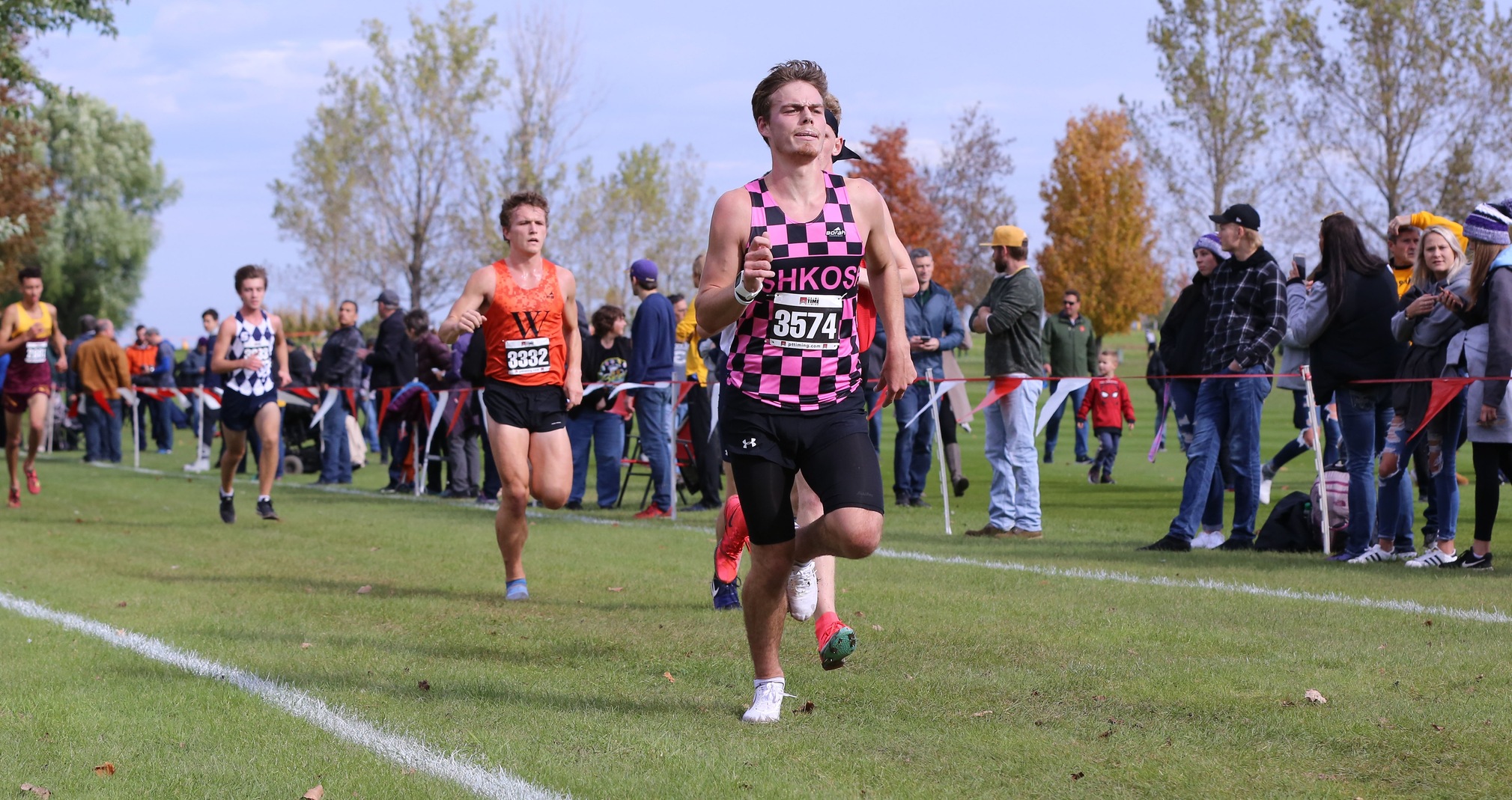 Skyler Yunk finished eighth out of 54 runners at the UW-Oshkosh Open.