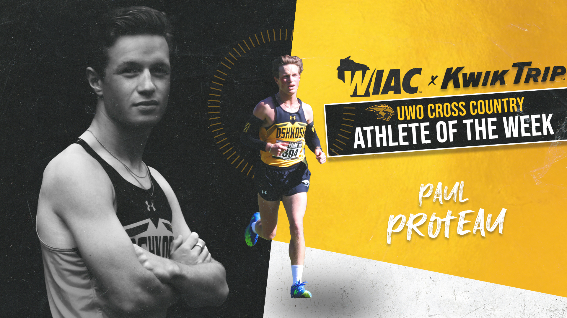 Proteau Earns WIAC Athlete of the Week Honors