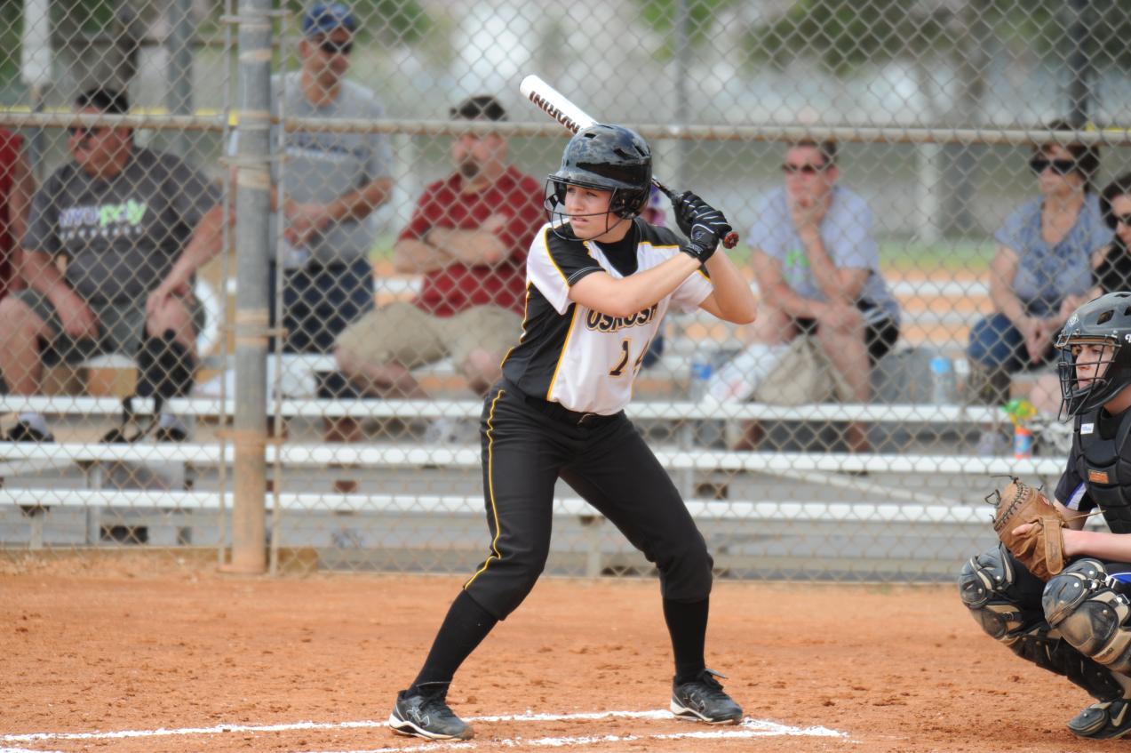 Haley Bayreuther totaled three hits and scored three runs