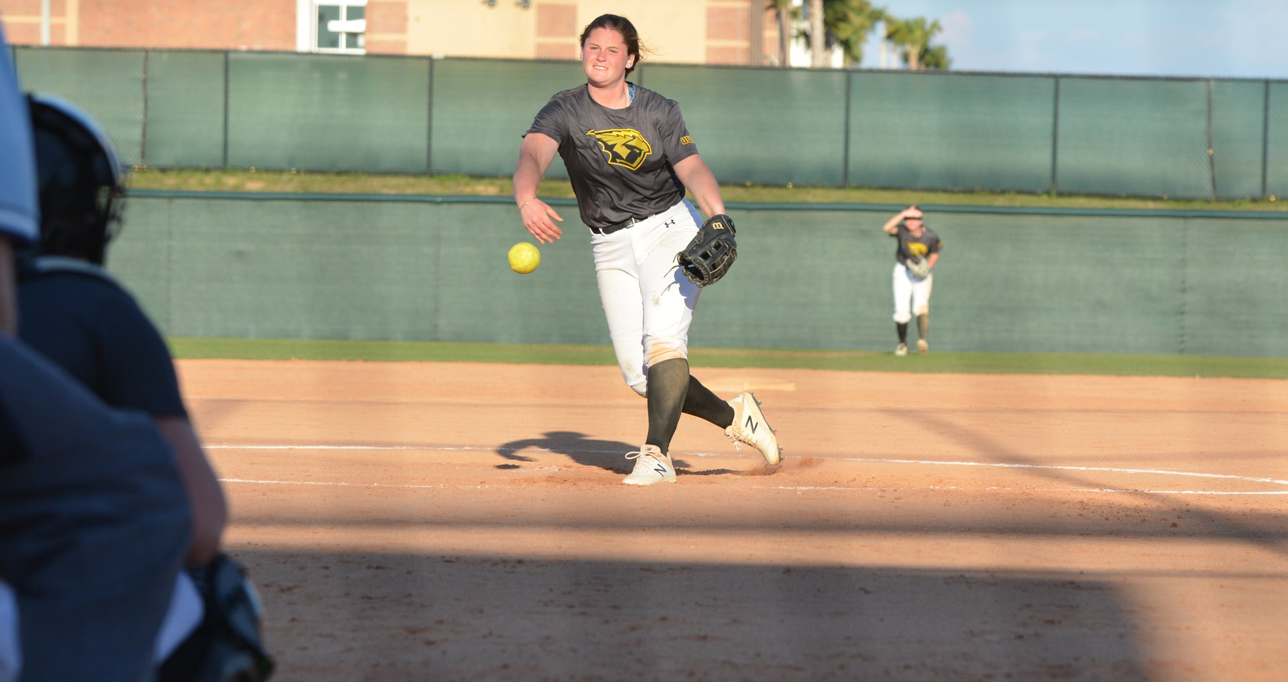 Claire Petrus allowed just three singles en route to pitching her fourth career shutout.