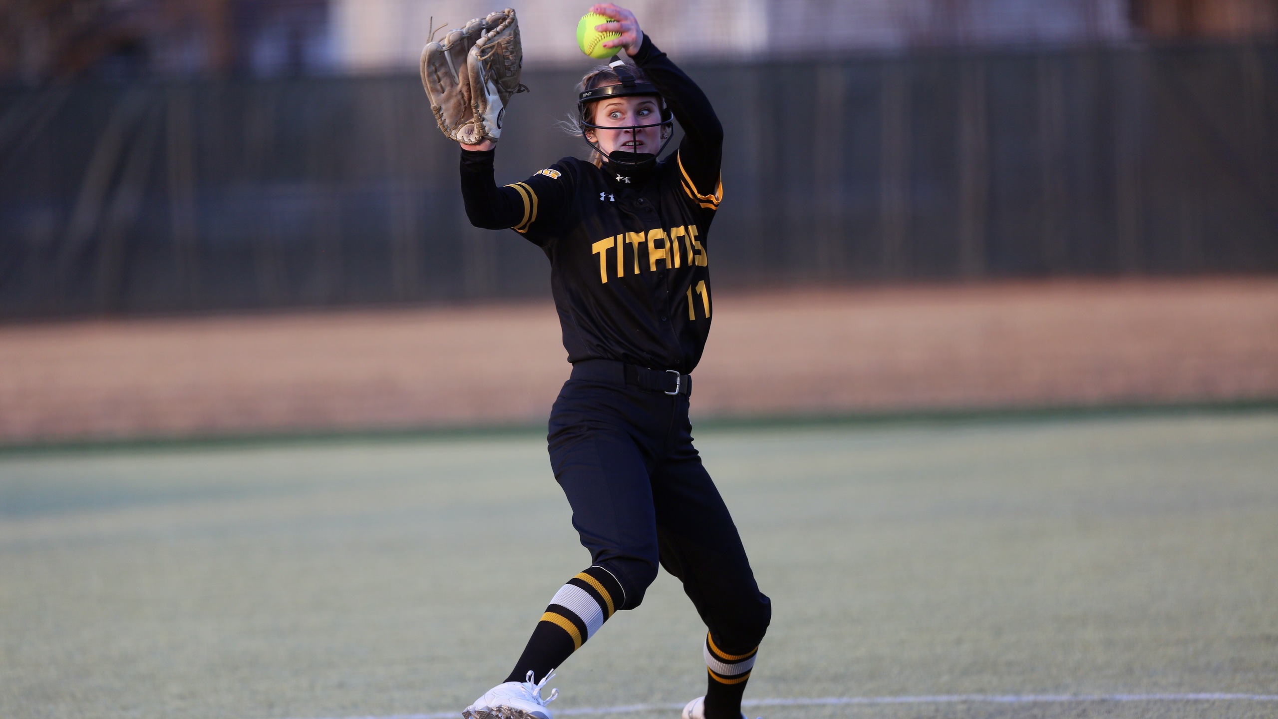 Freshman Mia Crotty pitched a five-hit shutout with two strikeouts in first career start.