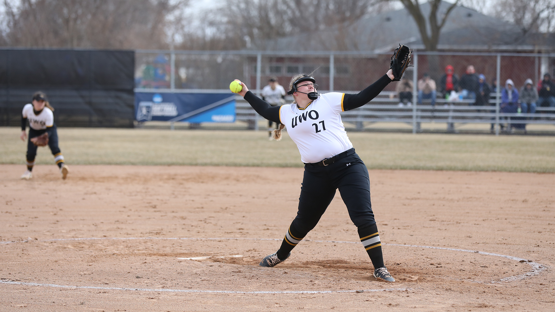 Sydney Nemetz allowed the Falcons just two hits during the Titans' 9-1 victory in the nightcap.
