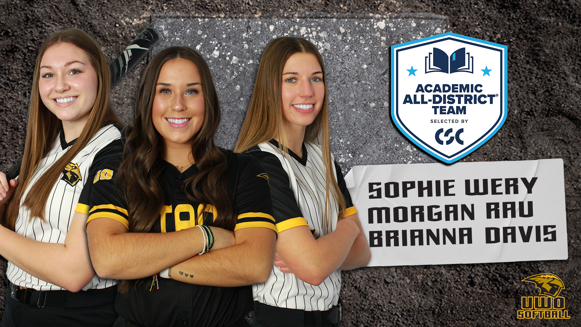 Three Titans Named to CSC Academic All-District