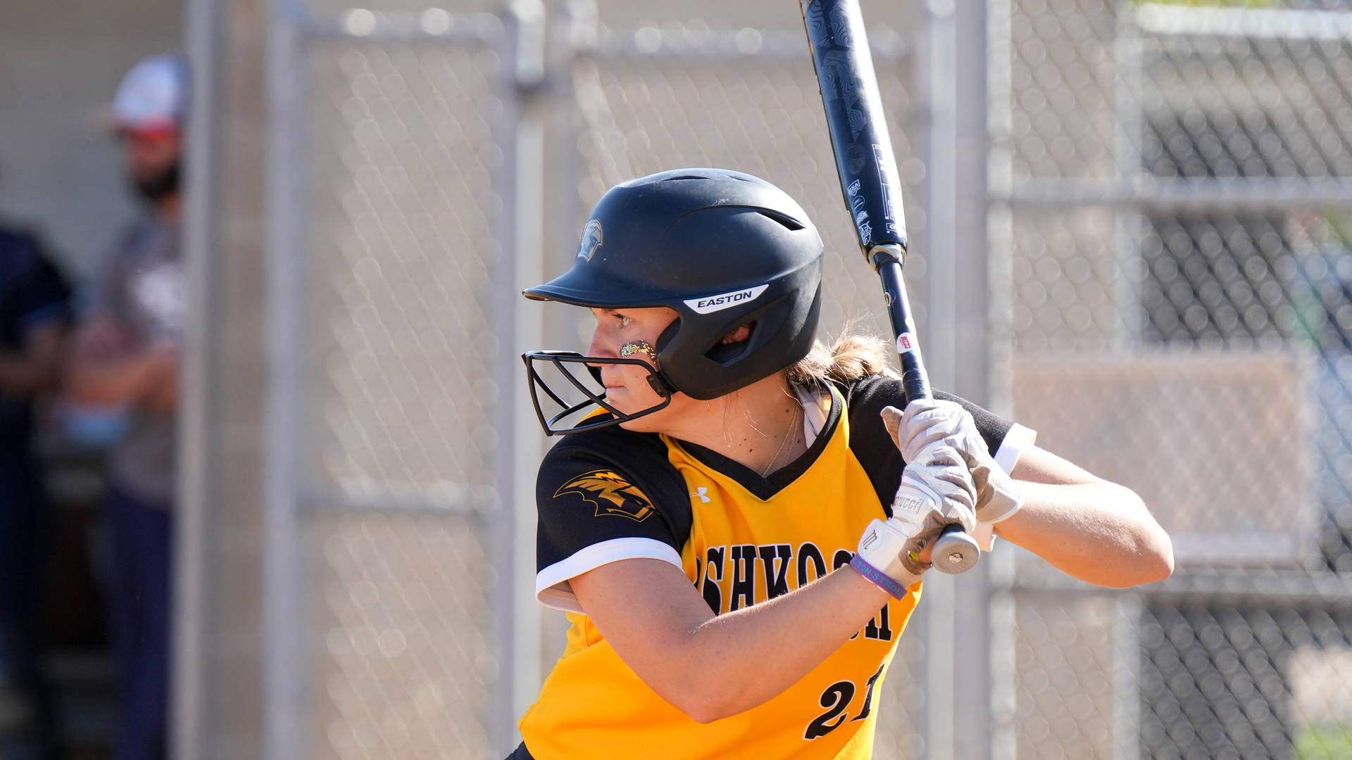Abby Garceau went 2-for-3 with three RBIs and a double in the Titans' win over Saint Benedict in the first round of the NCAA Tournament on Thursday. Photo Credit: Terri Cole, UW-Oshkosh Sports Information