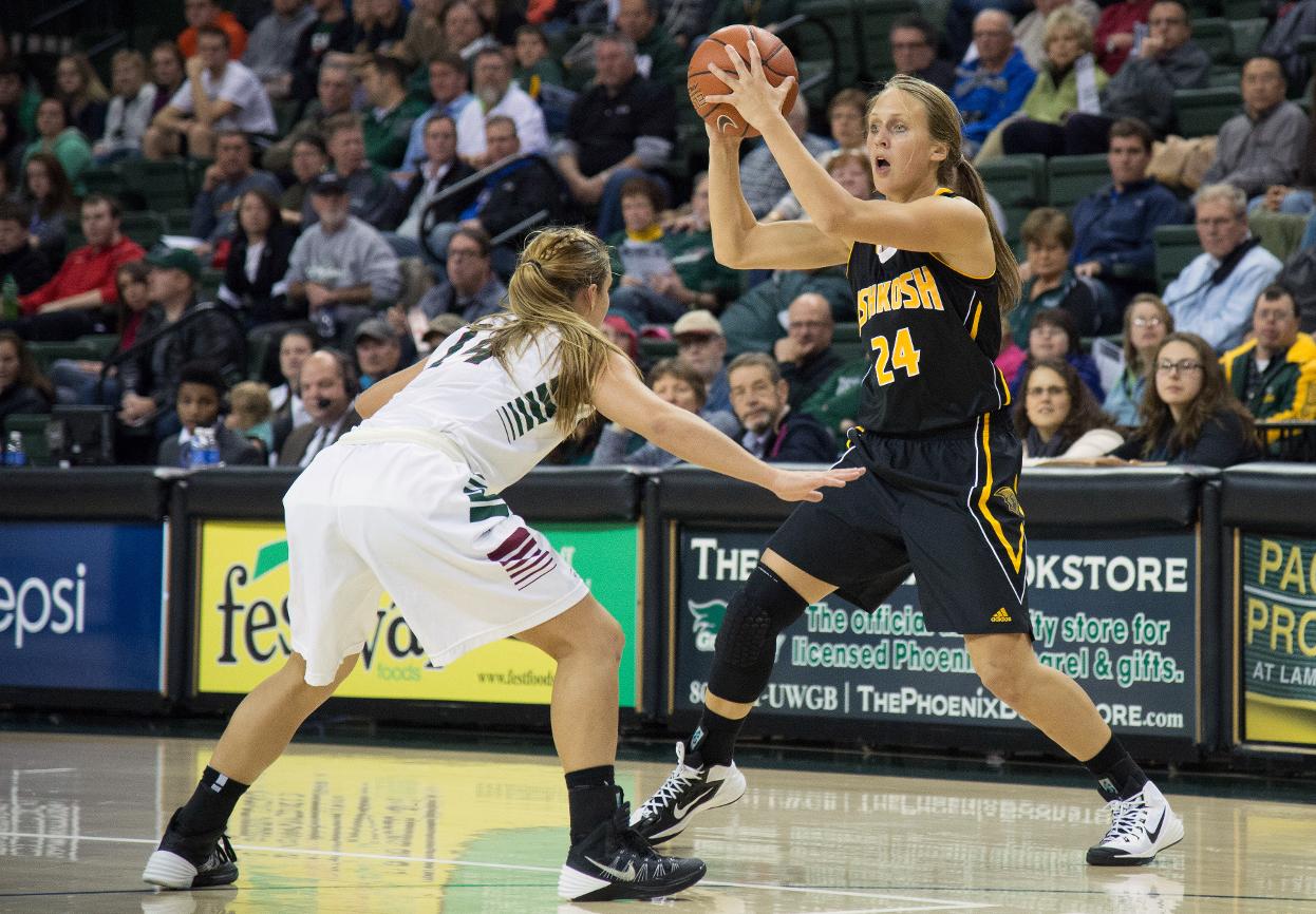 Eliza Campbell has opened her UW-Oshkosh career with four straight games of double-digit scoring.