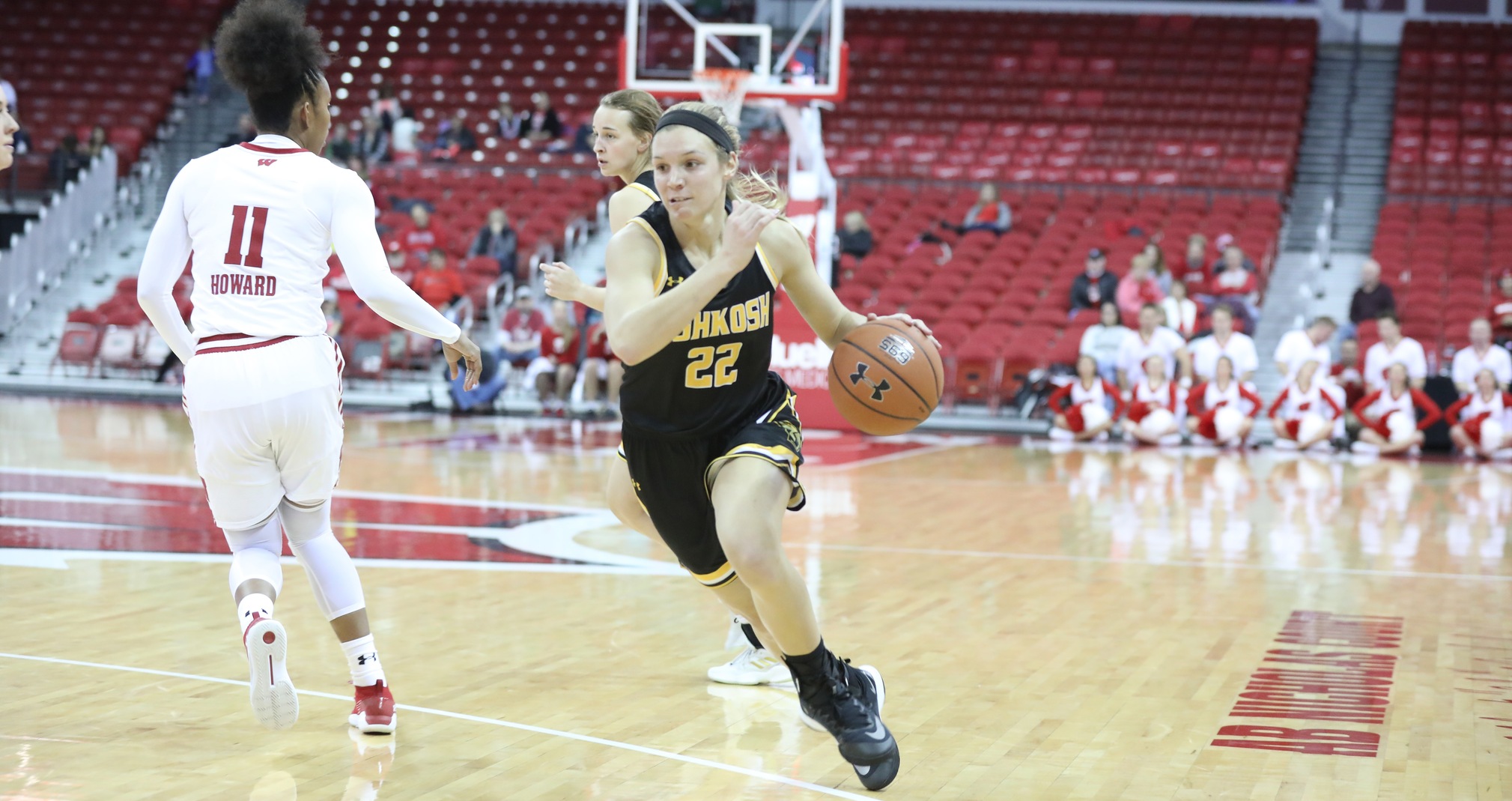 Melanie Schneider scored 16 points while totaling six rebounds and three assists against the Saints.