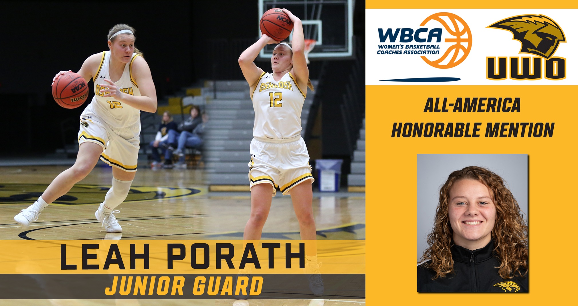 Porath Collects All-America Honorable Mention Recognition