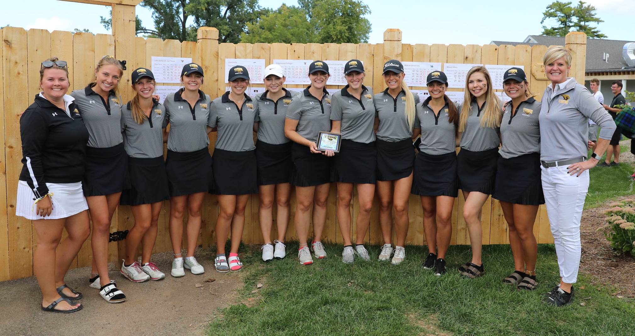 UW-Oshkosh earned first and third place in the team competition at this year's Titan Fall Classic.