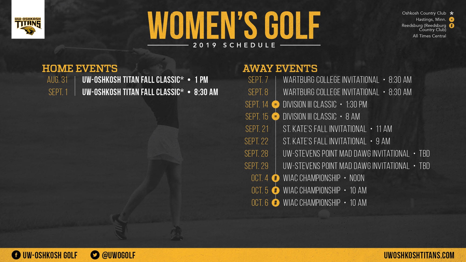 Home Invitational Opens Titans' Women's Golf Season