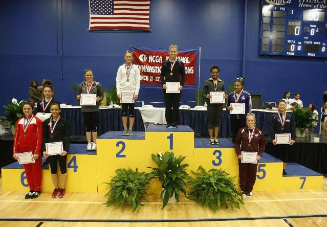 Krystal Walker placed third in the all-around competition.