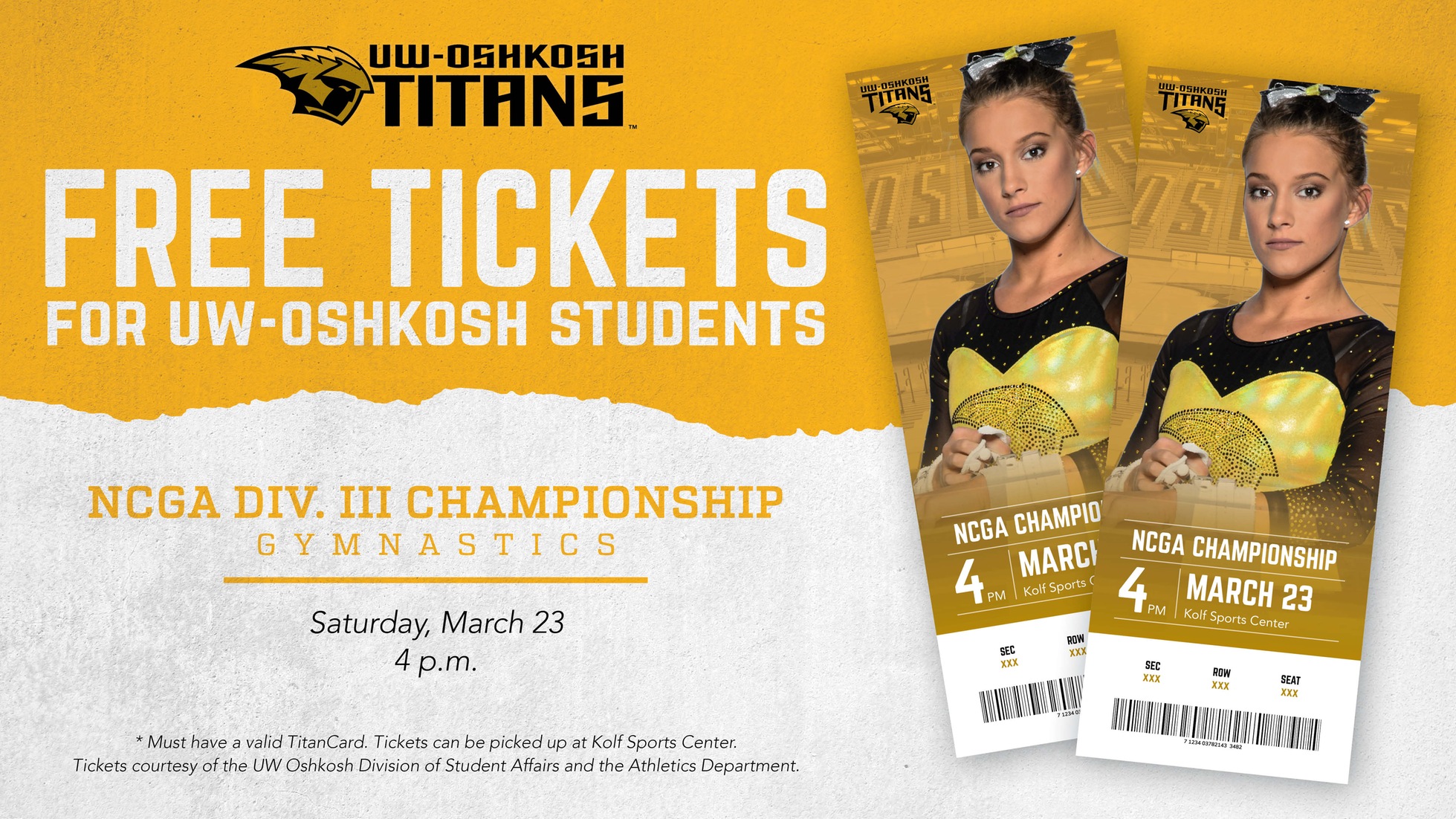 Free Student Tickets Available For NCGA Championship