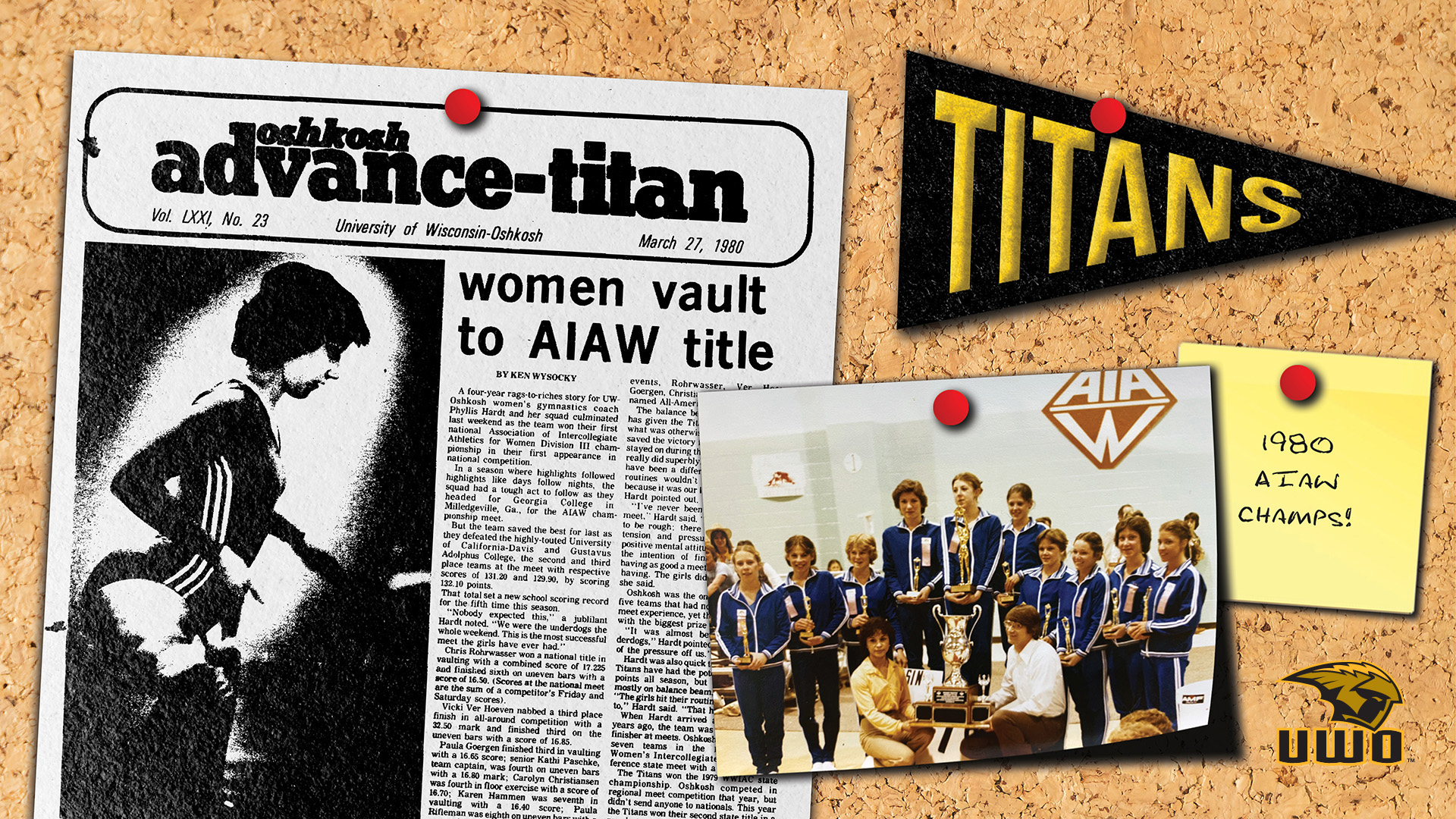 1980 UW-Oshkosh Gymnasts Won WIAC’s First Women’s National Title