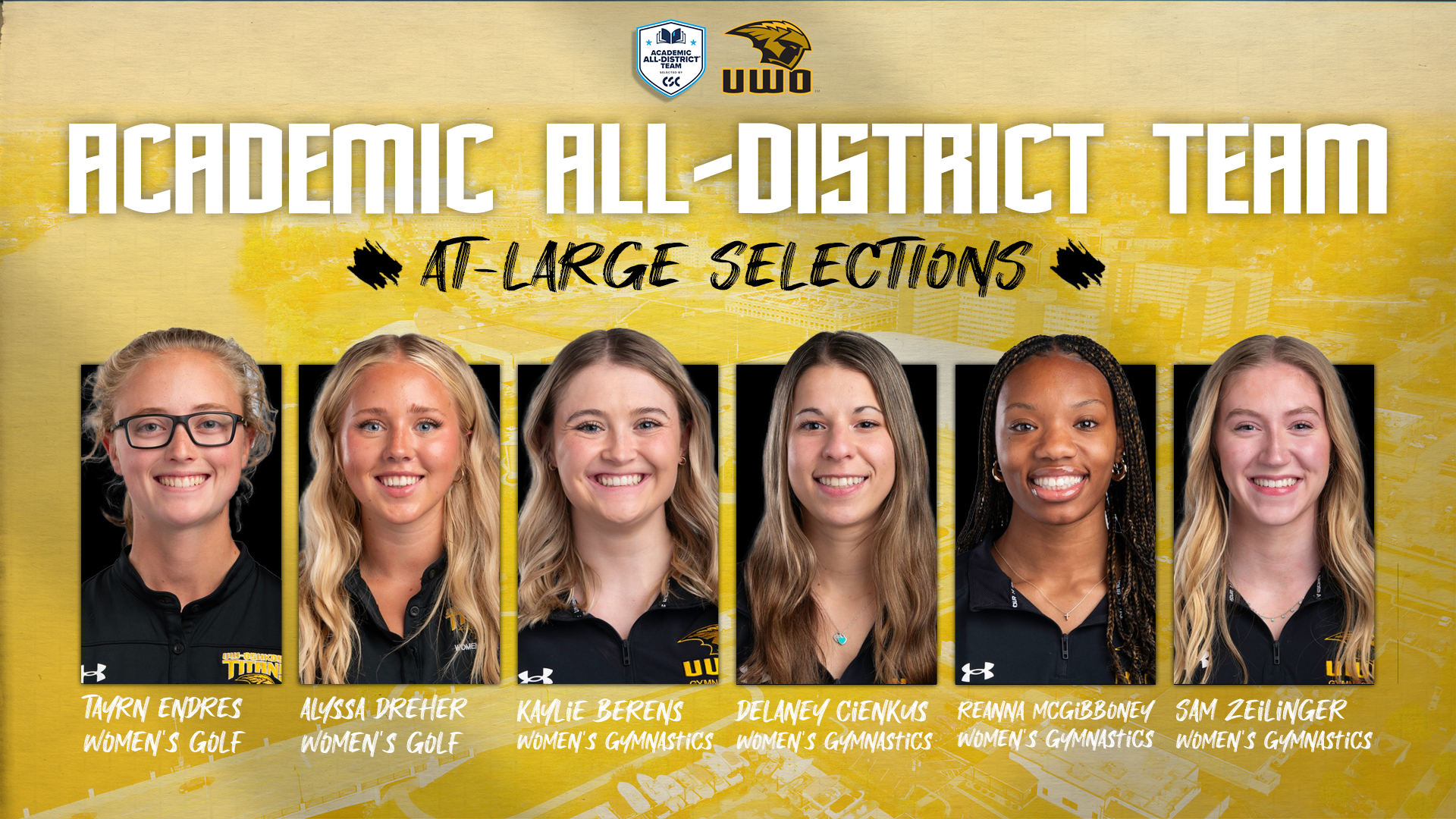 Titans Earn Six CSC Academic All-District At-Large Nods