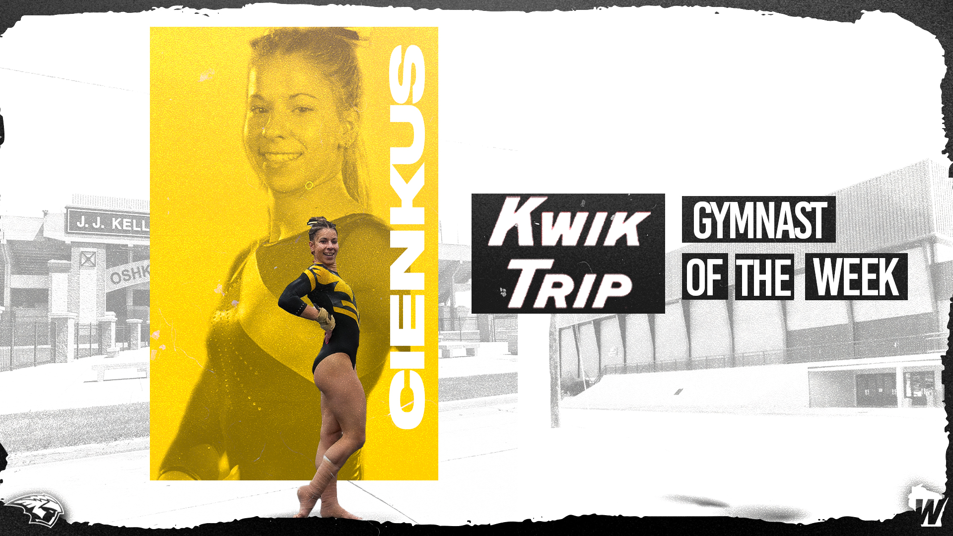 Program Record Grabs Cienkus WIAC x Kwik Trip Gymnast Of The Week