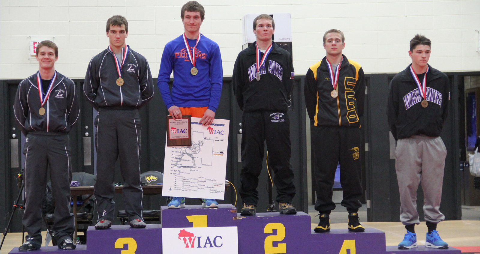 Dellas Vandenberg finished fourth in the 133-pound weight class at the WIAC Championship.