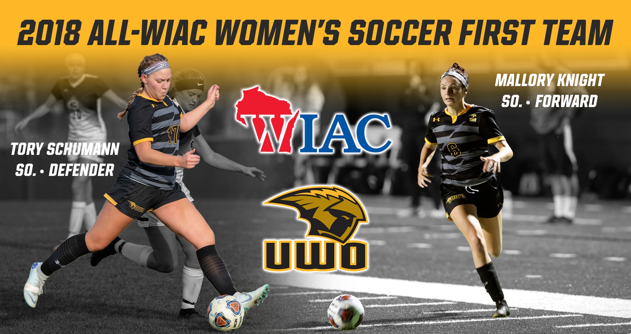 Knight, Schumann Selected To All-WIAC Soccer First Team