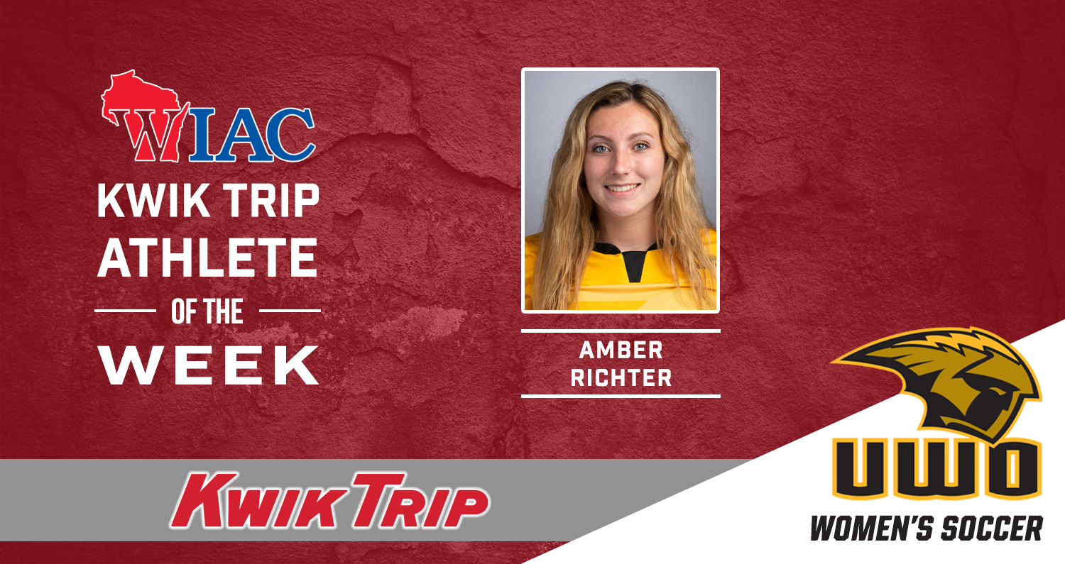 Richter Named WIAC Soccer Athlete Of The Week