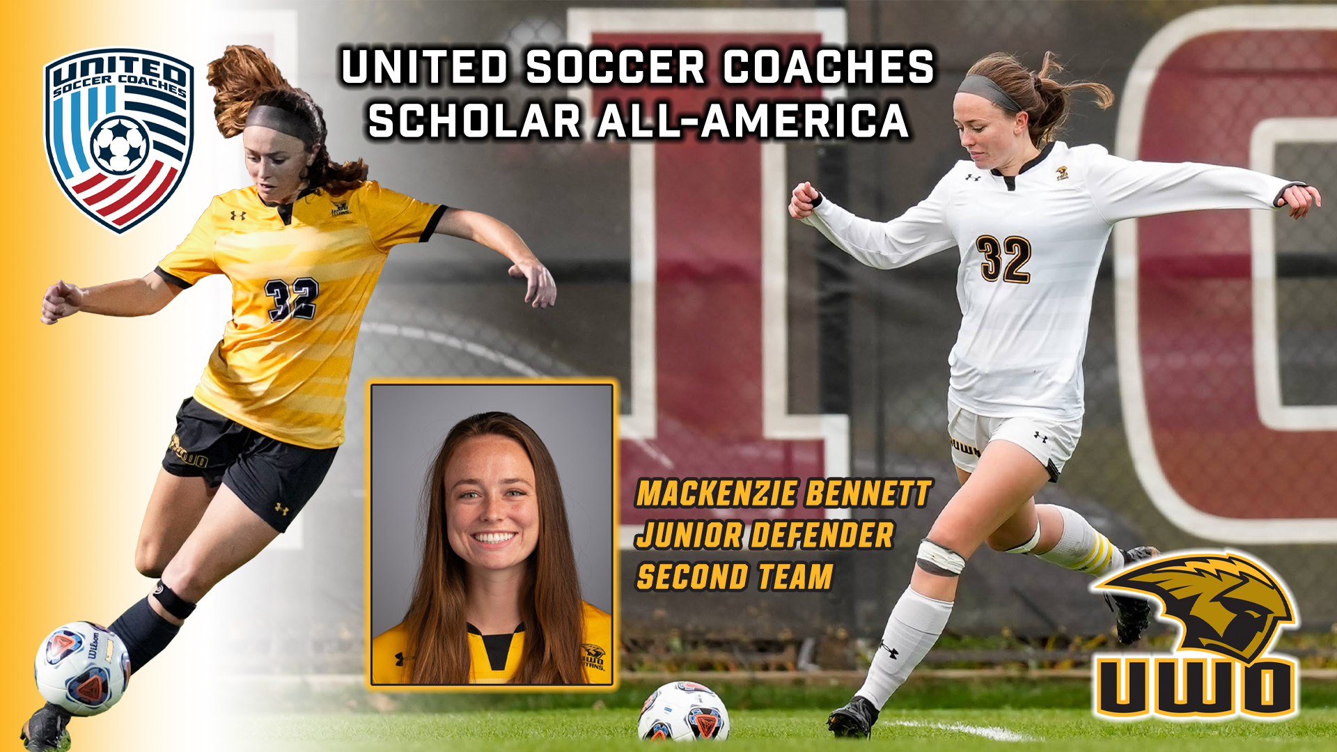 Bennett Receives Soccer Scholar All-America Honors