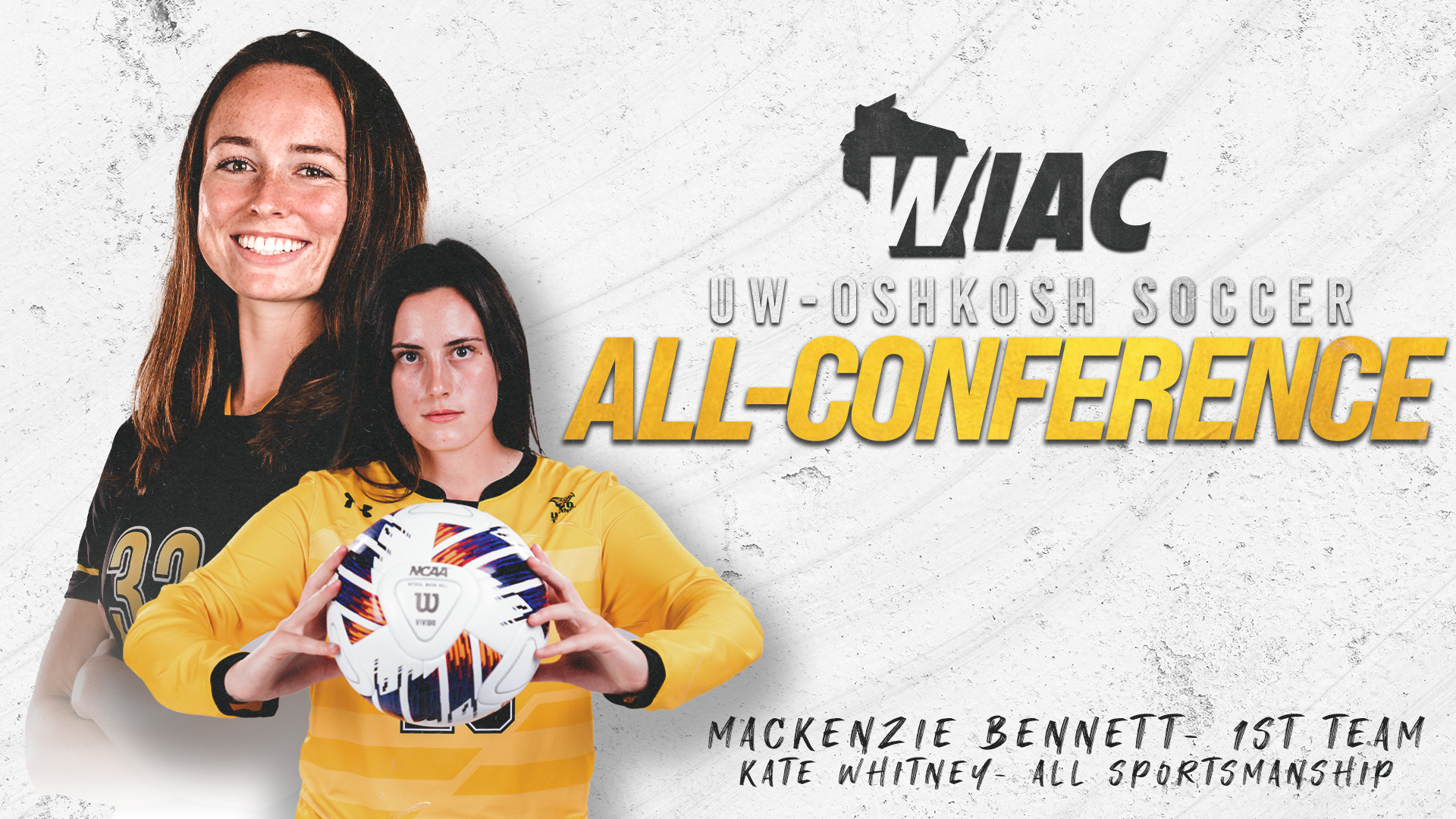 Bennett and Whitney Receive All-WIAC Honors