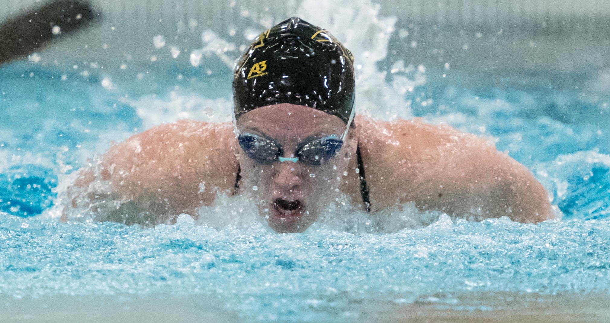 Taylor Teske won two events and swam on a first-place relay team against the Vikings.