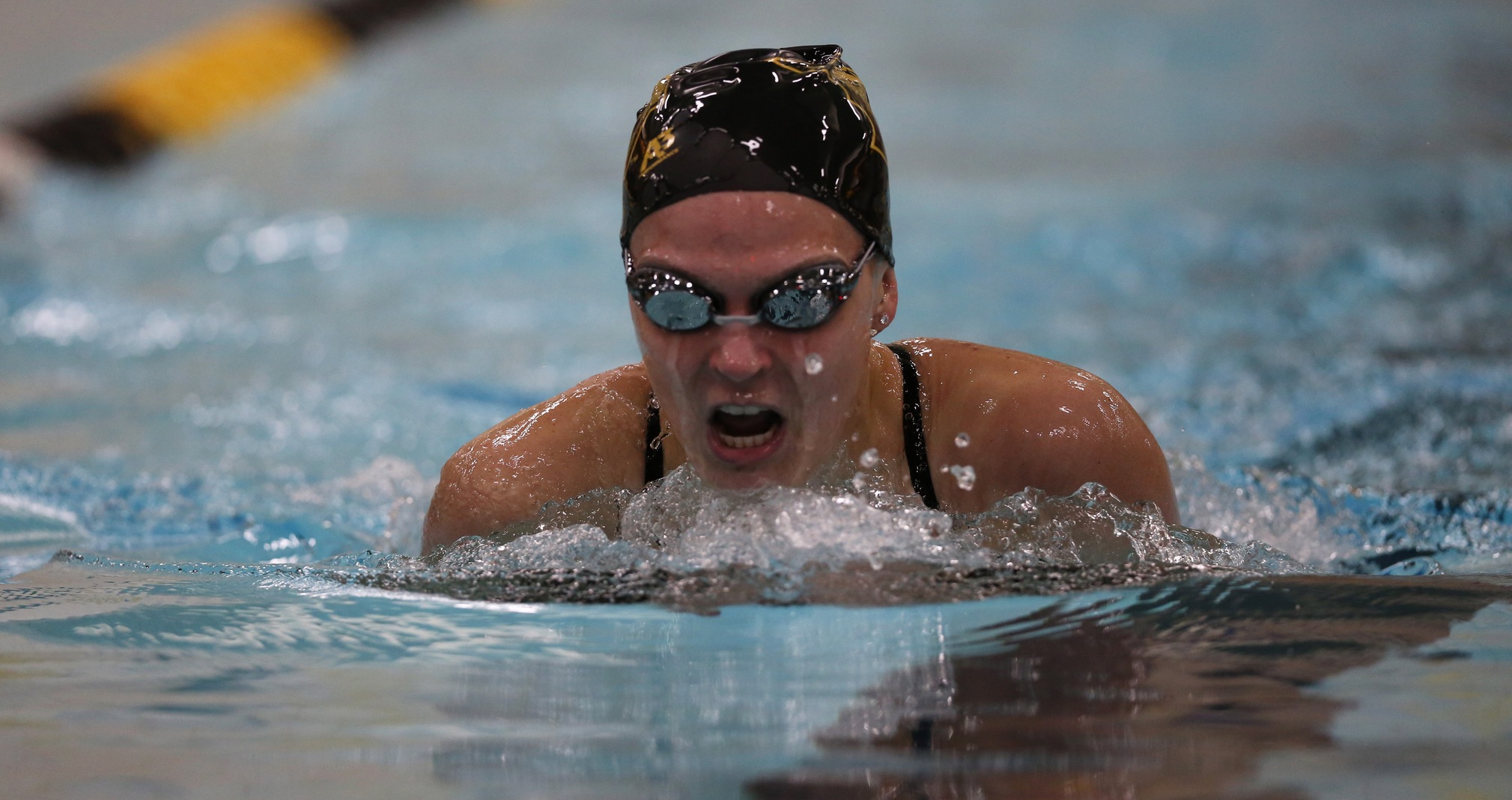 Sydney Challoner finished second in the 200-yard butterfly and third in both the 100-yard butterfly and 200-yard individual medley at this year's WIAC Championship.