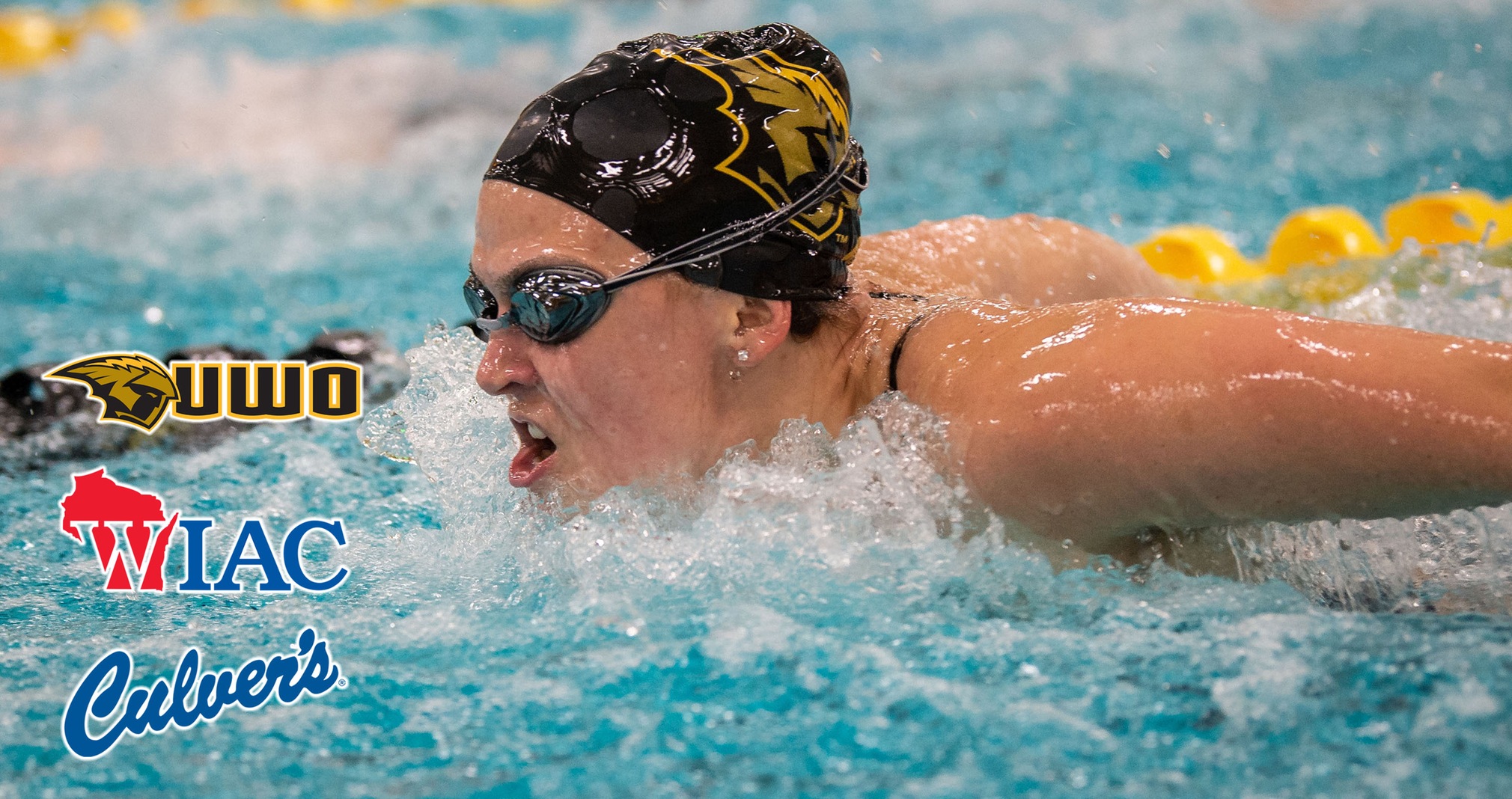 Sydney Challoner was the runner-up in two events at the 2019 WIAC Swimming & Diving Championship.