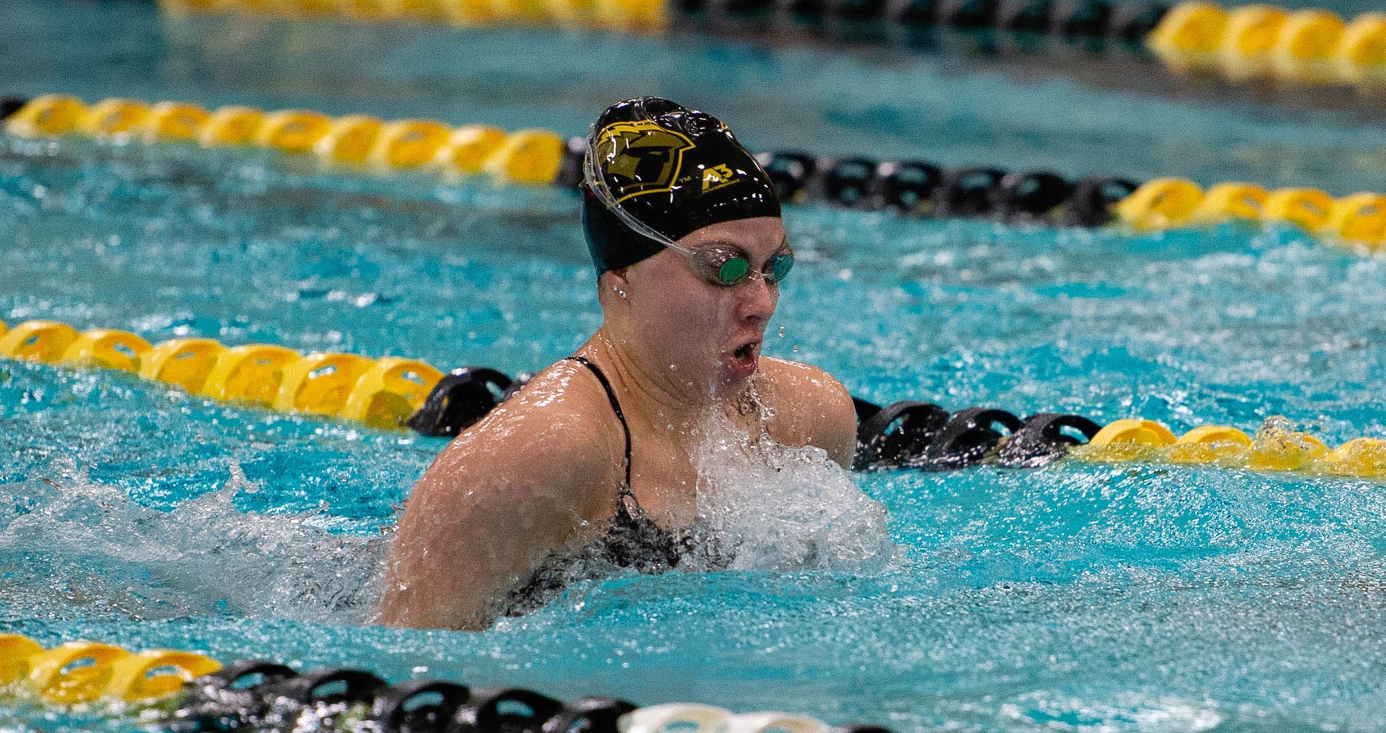 Alyssa Hassel finished third in both the 100-yard breaststroke and 200-yard individual medley against the Pioneers.