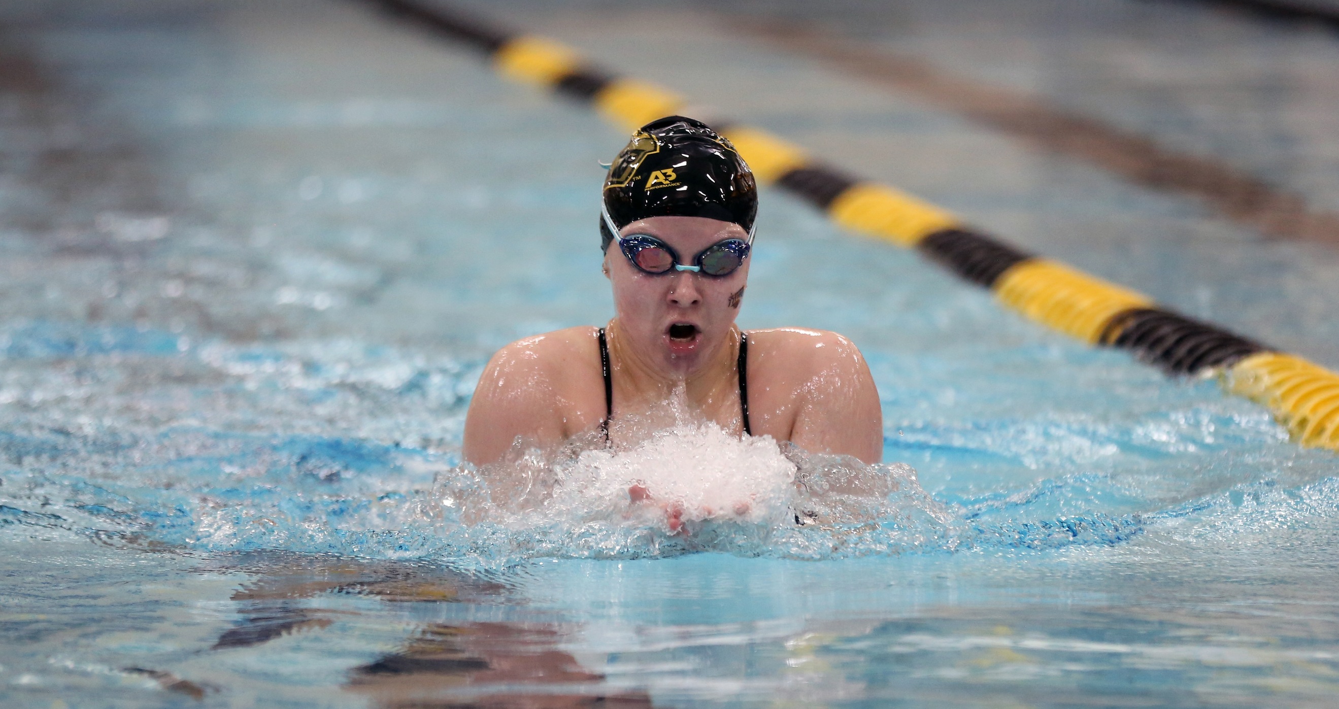 Alyssa Hassel finished second in the 200-yard individual medley and third in the 100-yard breaststroke against the Pointers.