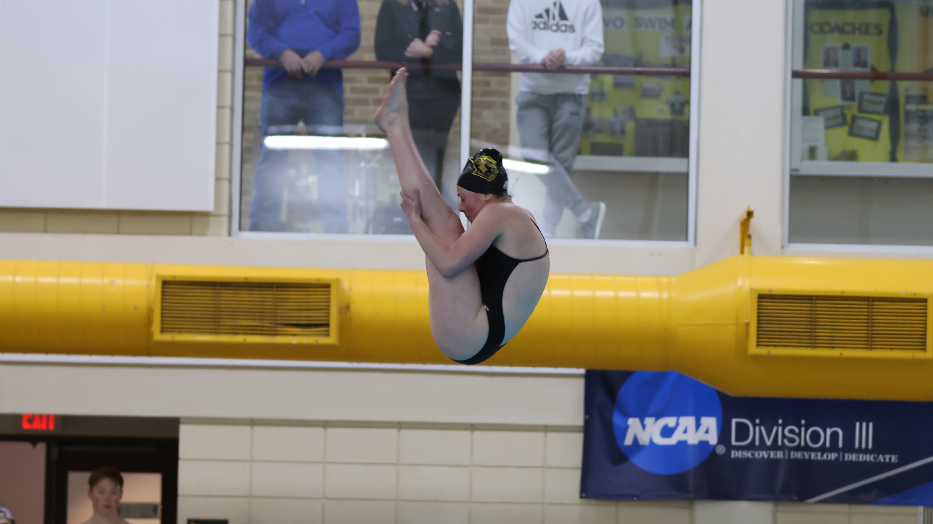Abbi Priestley competed in both the 1- and 3-meter diving at the NCAA Division III Diving Regional on Friday and Saturday. Photo Credit: Steve Frommell, UW-Oshkosh Sports Information