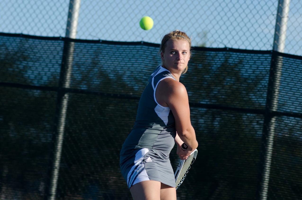 Valerie Langkau placed third at No. 3 singles