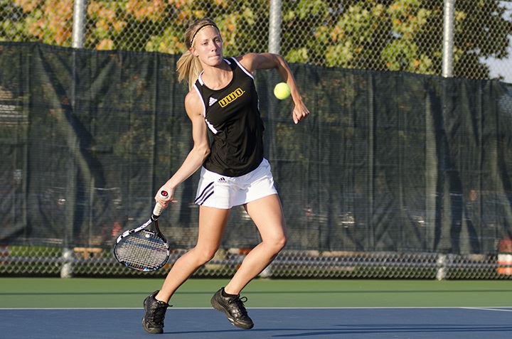 Andrea Larson won by a 7-5, 6-1 score at No. 6 singles