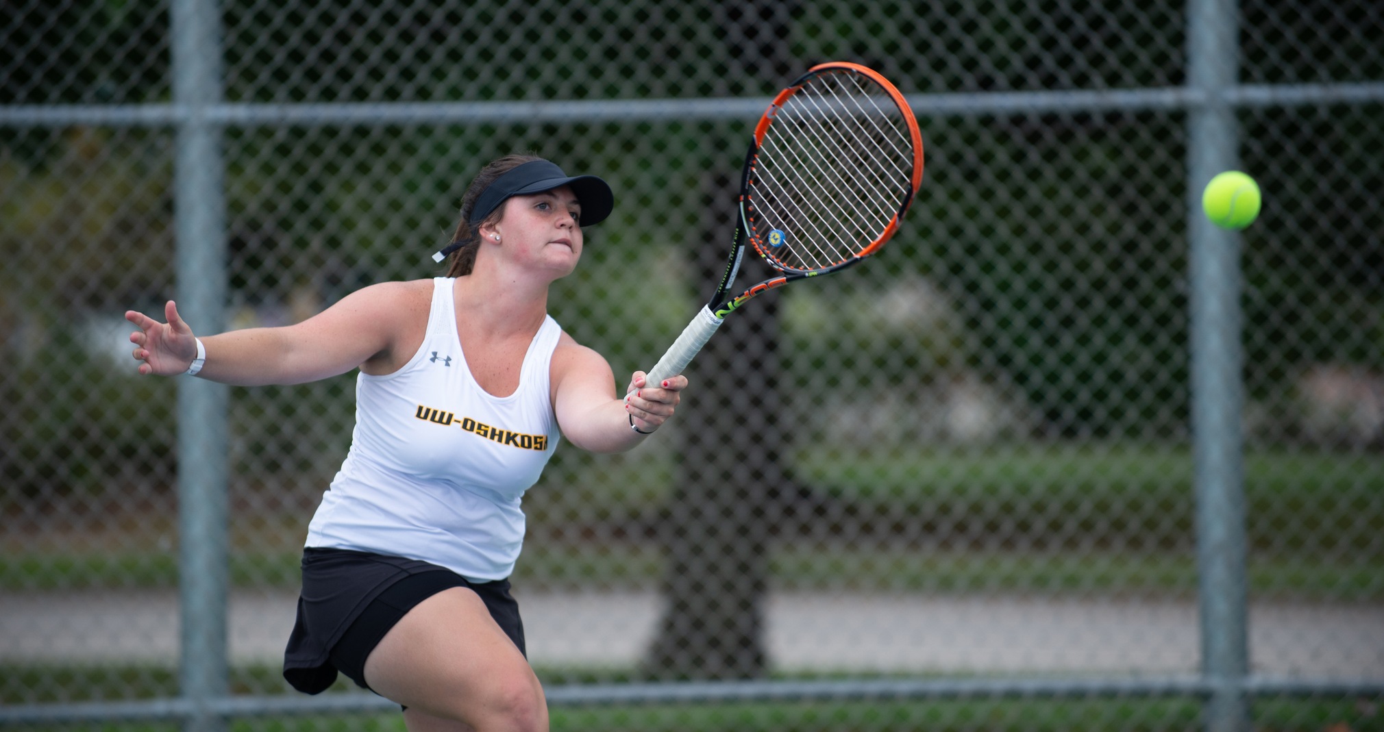 Samantha Koppa won both of her No. 2 singles contests against Luther and Wartburg colleges.