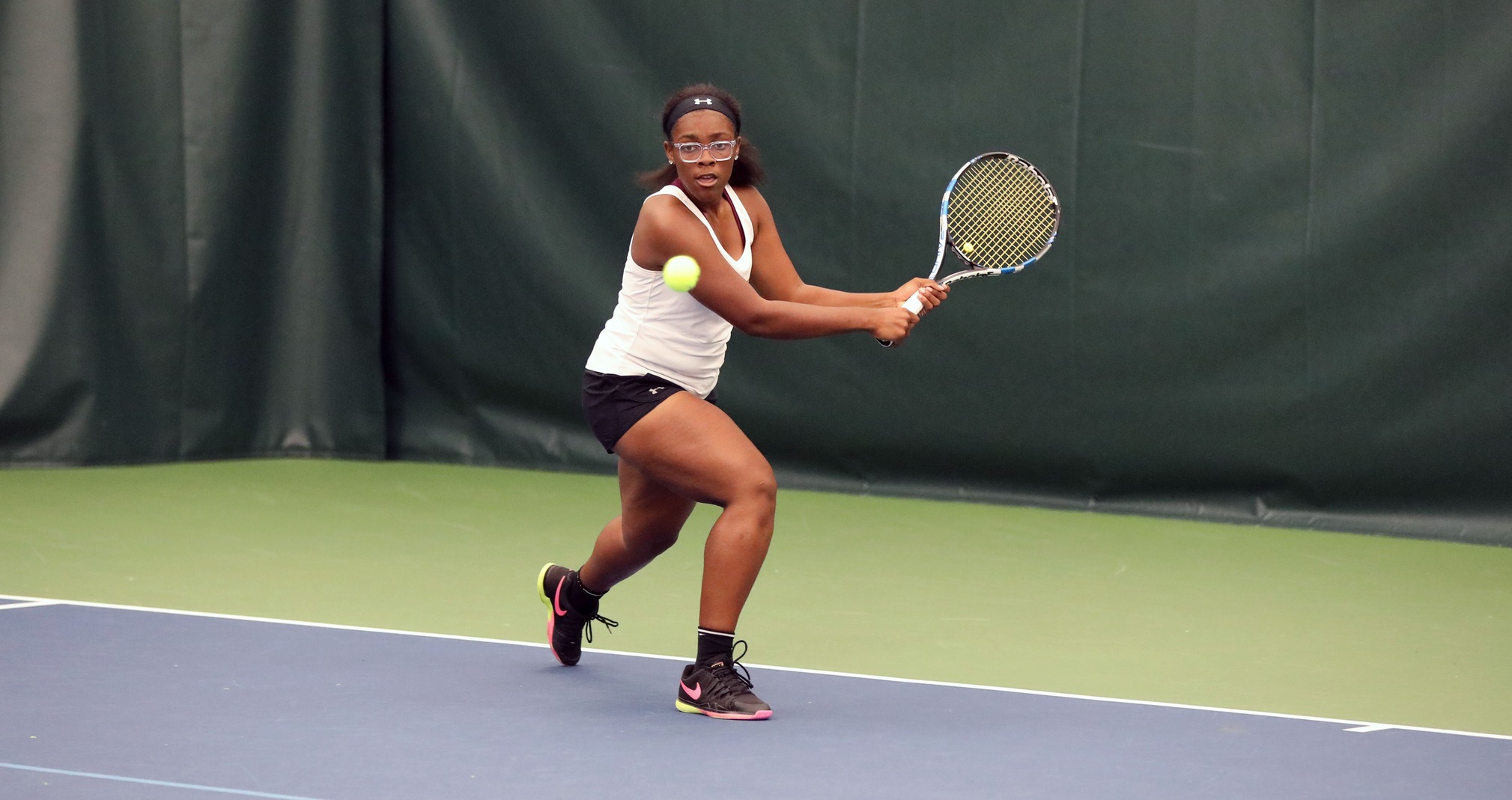 Michelle Spicer won contests against UW-River Falls at No. 4 singles and No. 1 doubles.