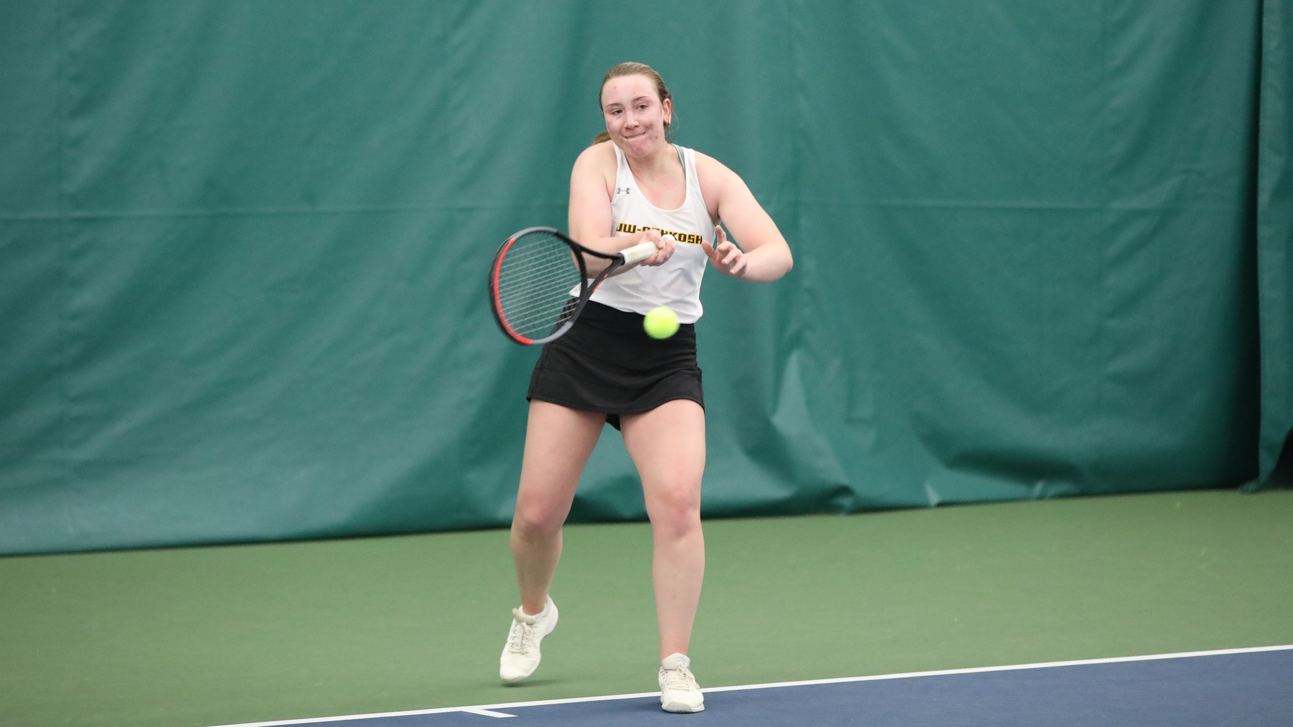 Courtney Salisbury competed at No. 3 singles and No. 2 doubles against the Eagles.