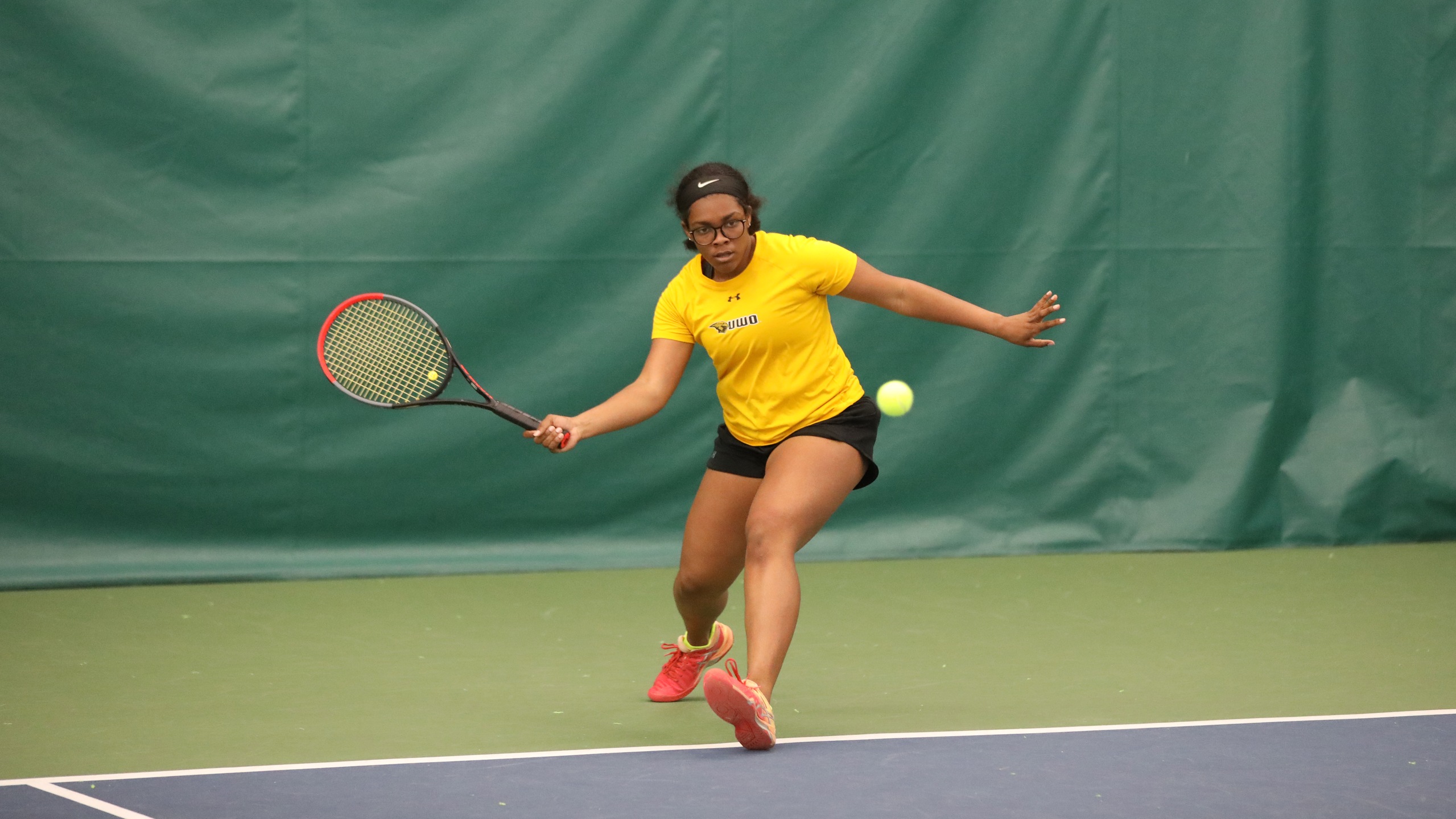 Michelle Spicer recorded wins for the Titans at both No. 1 singles and No. 1 doubles against the Falcons.