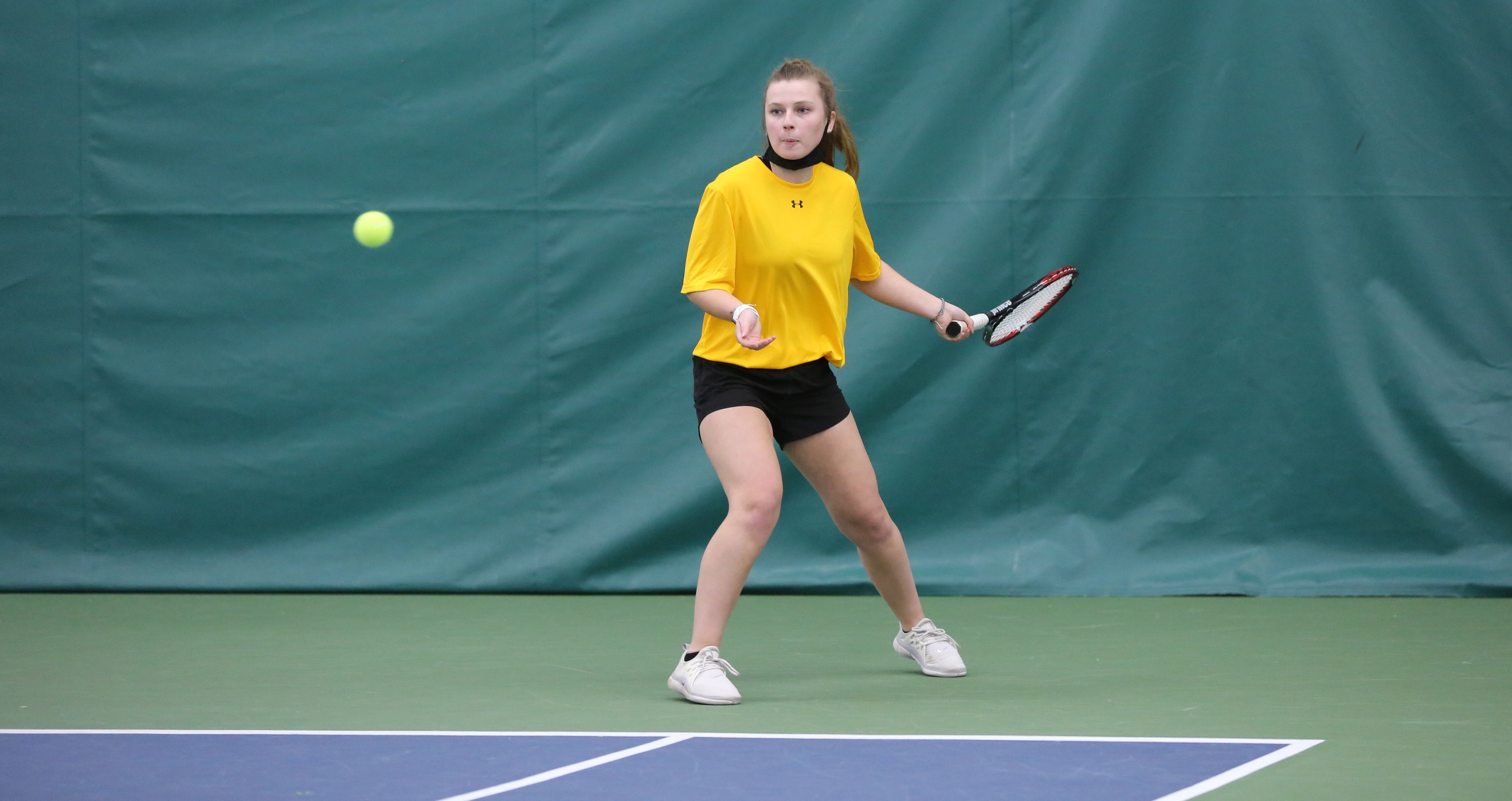 Maddie Toboyek was a winner for the Titans at both No. 3 singles and No. 2 doubles.