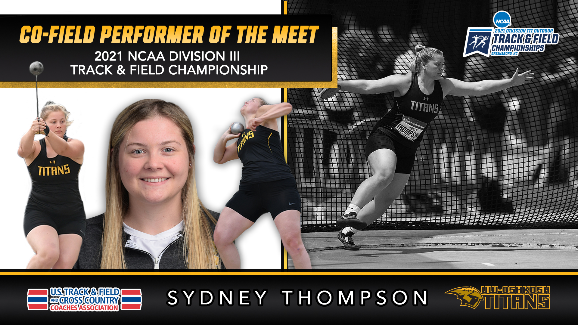 Thompson Named Co-Field Performer Of The Meet From NCAA Championship