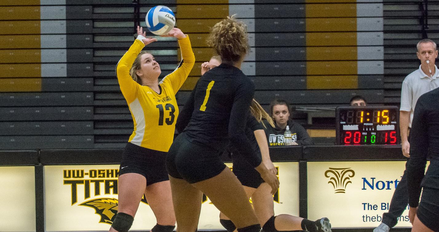 Mandy Trautmann surpassed 600 digs (603) on the season with her 18 against the Falcons.