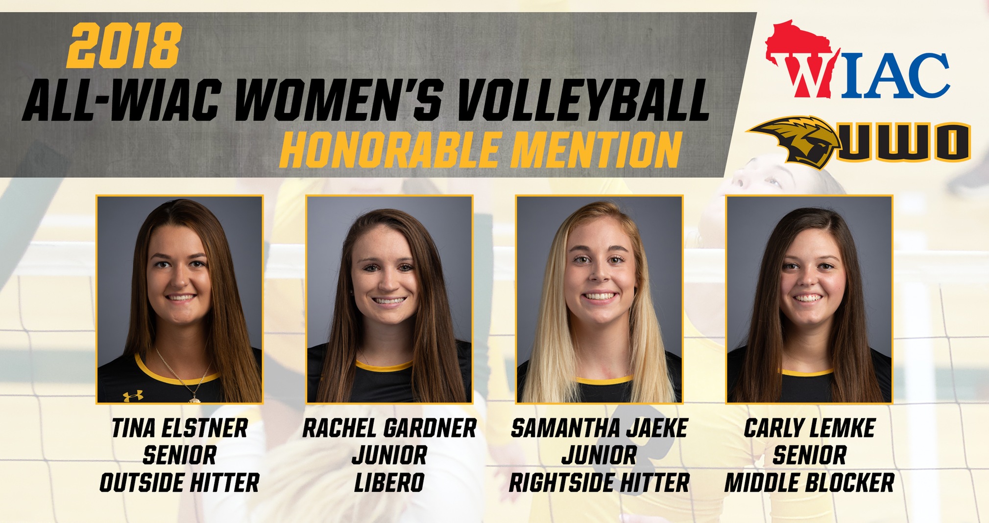 Four Titans Receive All-WIAC Volleyball Honorable Mention Recognition