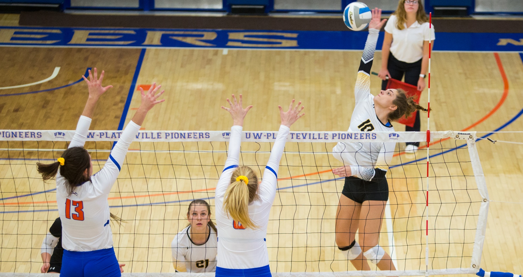 Kendall Enyart hit .333 with eight kills and one block assist against the Pioneers.