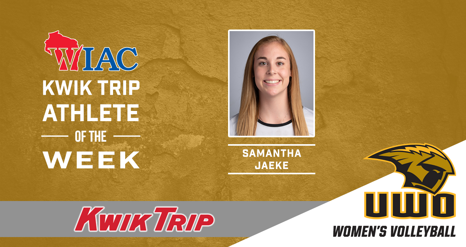 Jaeke Collects WIAC Volleyball Athlete Of The Week Award