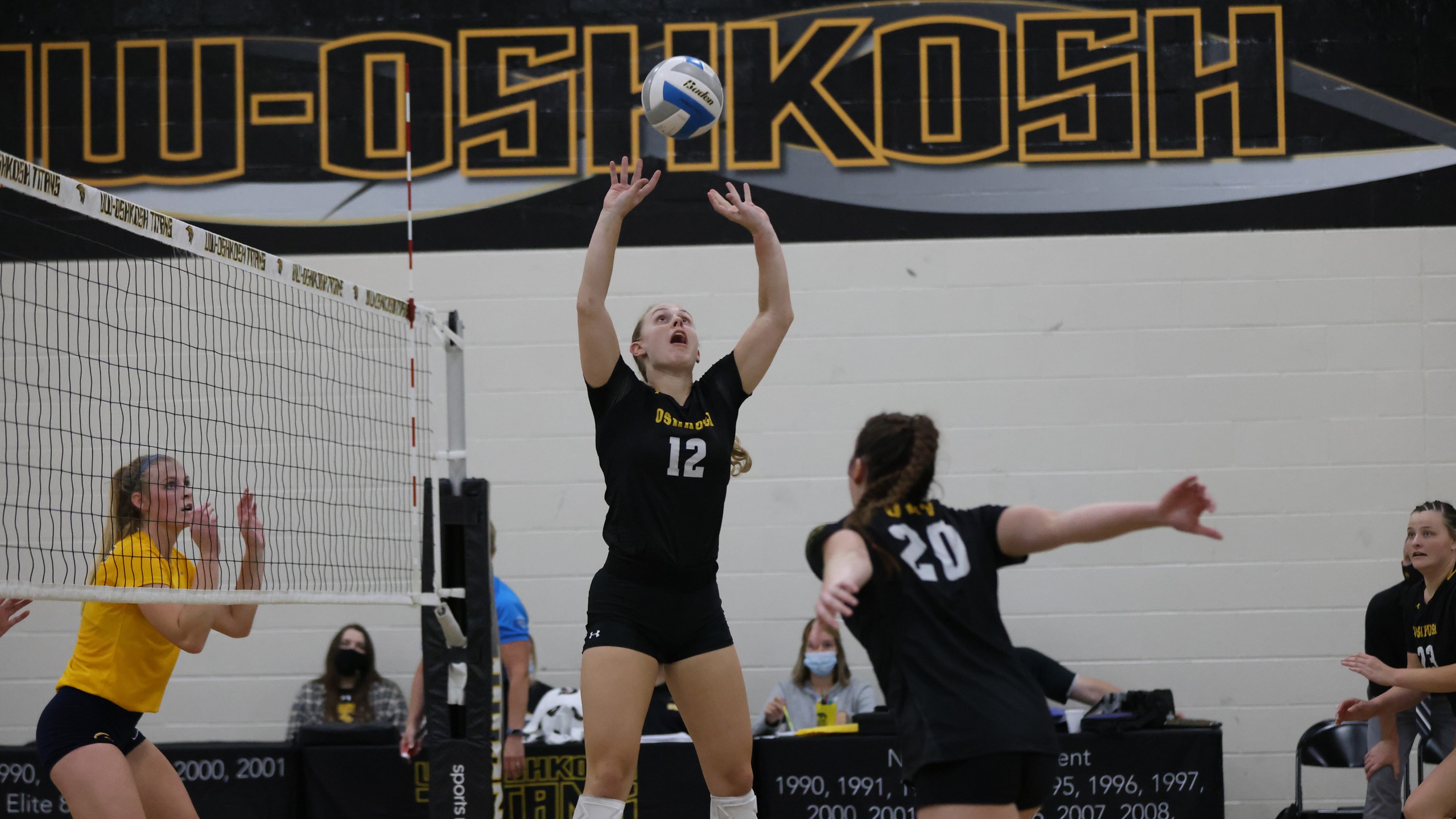 Emma Kiekhofer had 11 assists, seven digs and one service ace against the Blugolds.