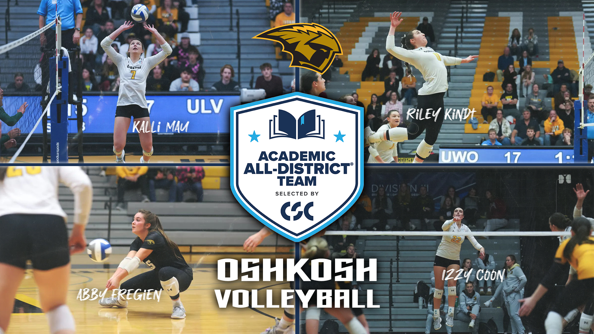 Coon, Fregien, Kindt And Mau Named CSC Academic All-District