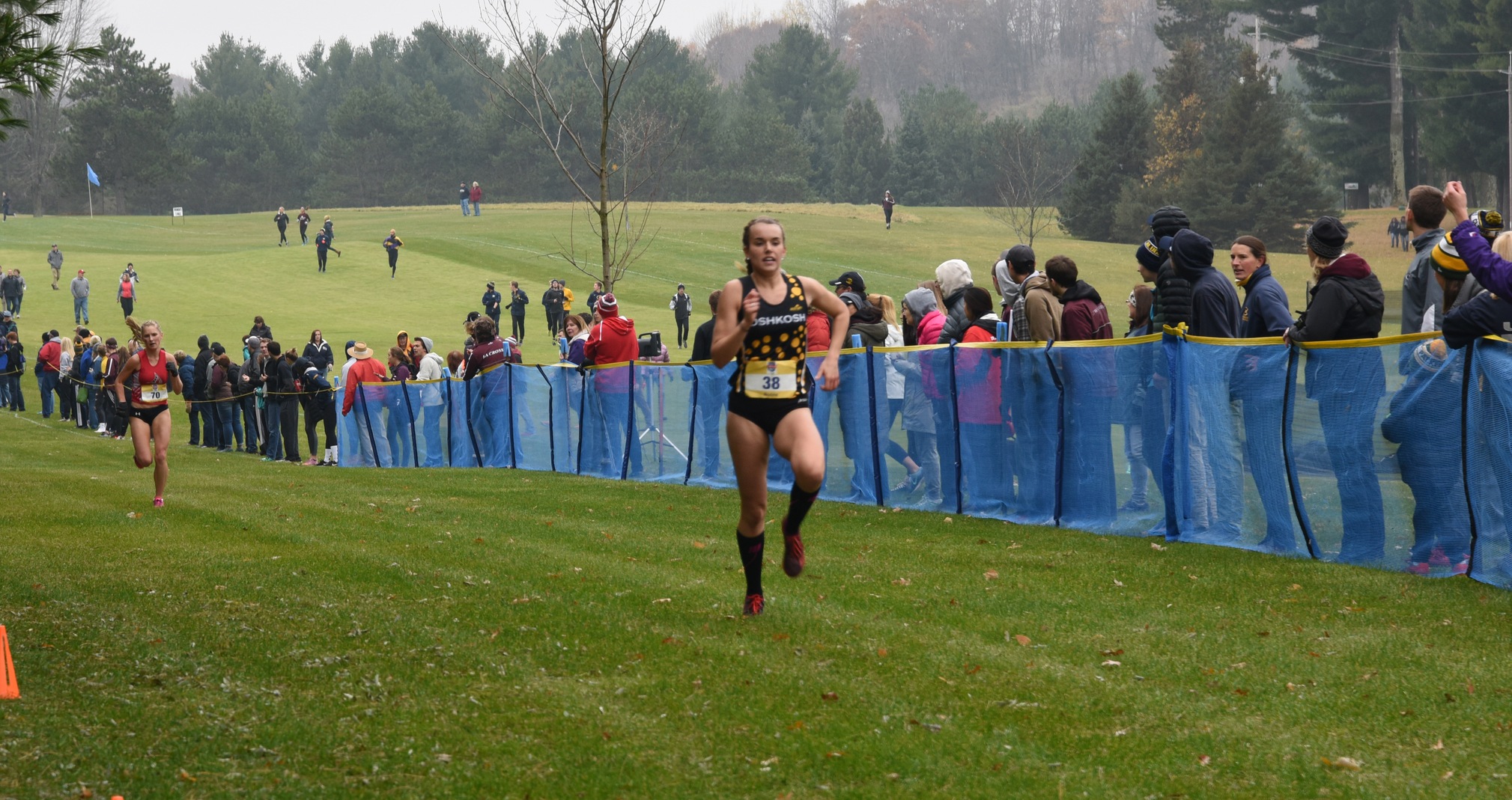 Evlyn Noone finished sixth for the Titans in her WIAC Championship debut.