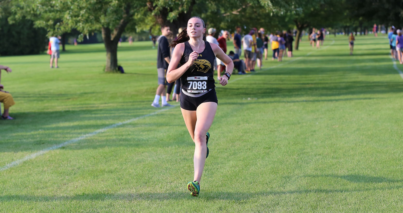 Hannah Lohrenz defeated 60 other runners at the Titan Fall Classic with her winning time of 23:46.